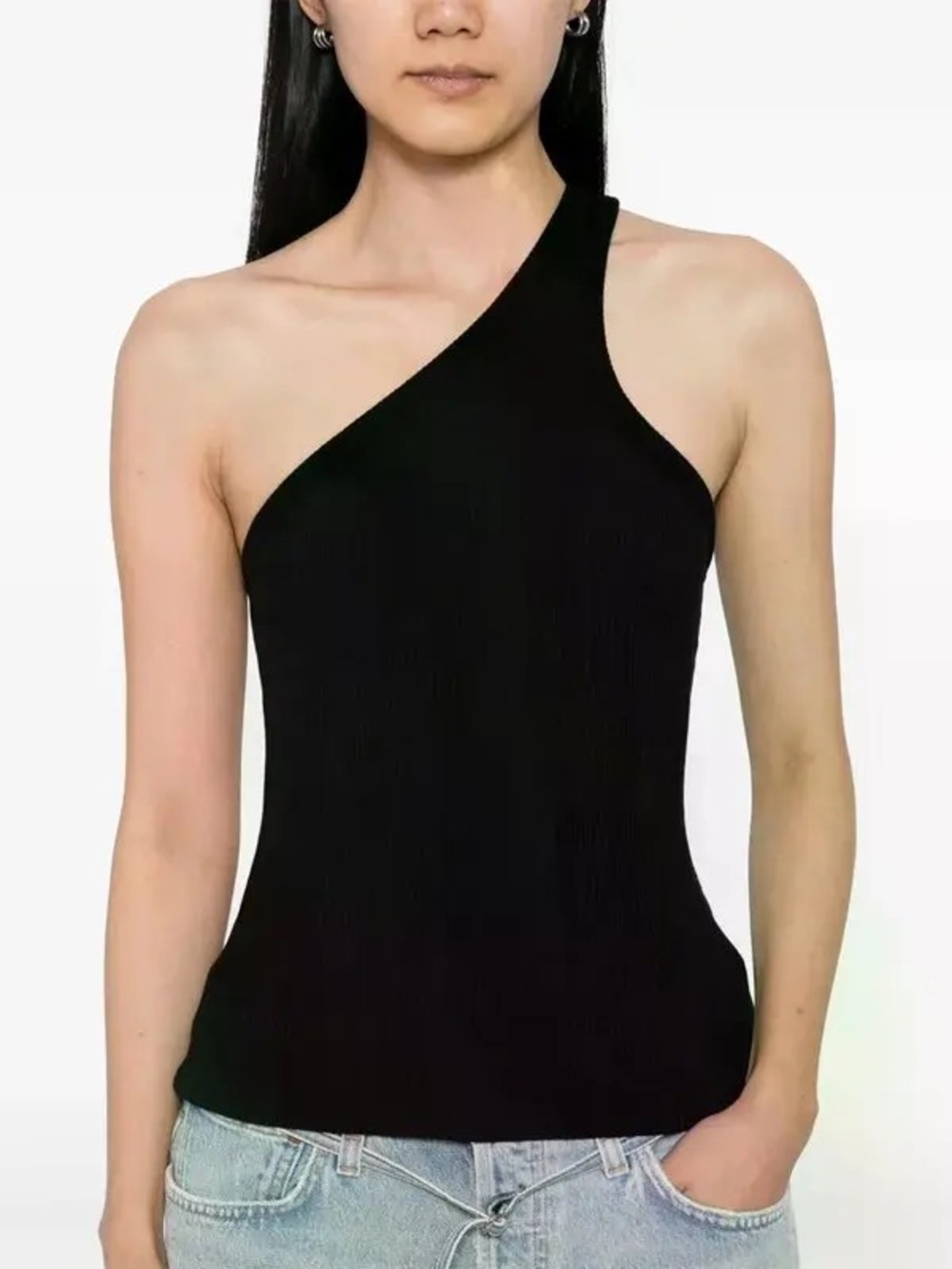 Agolde Verica One-Shoulder Ribbed Tank